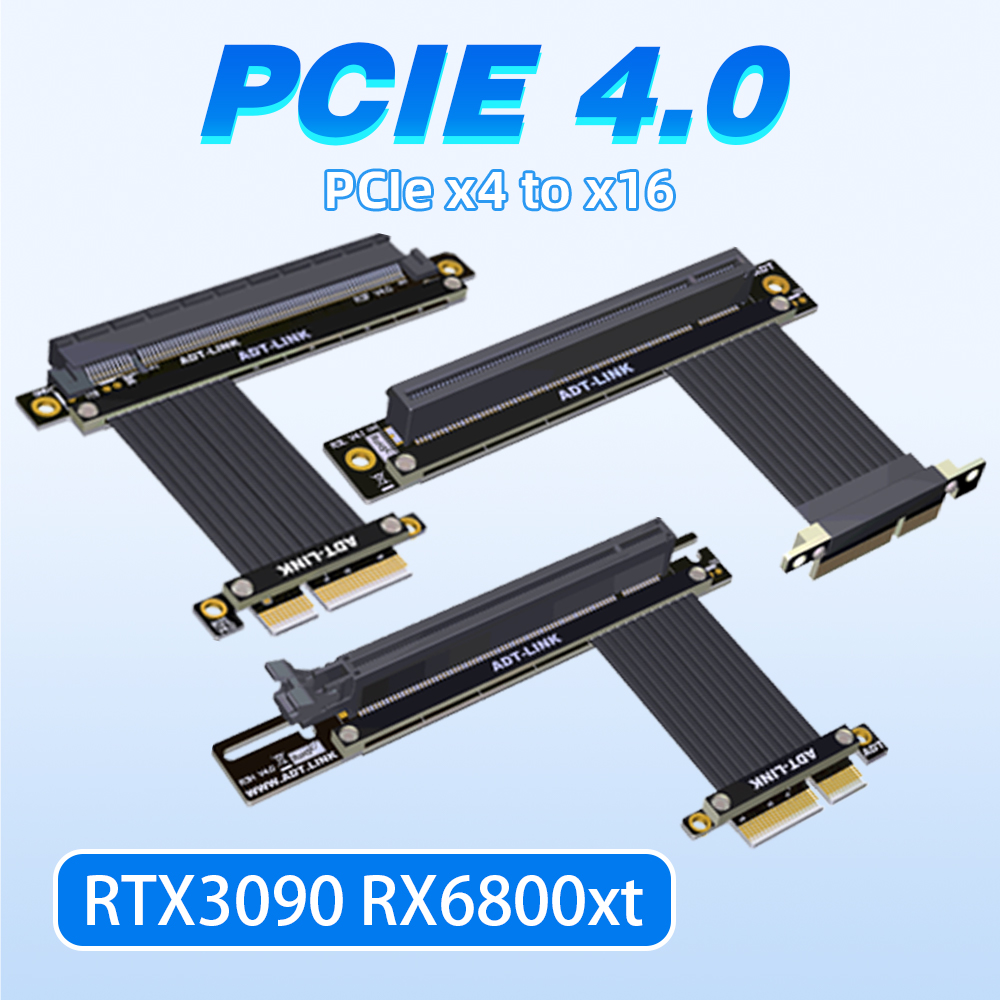 Pcie 4.0 X16 Riser Cable 90 Degree - Enkel Dubbel 90 Graden Haakse Pci-E