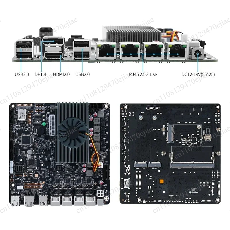 Nas Motherboard N100 6 Sata - N100 6-Bay NAS-moederbord Mini ITX 4x