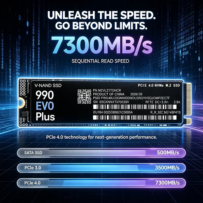 High Speed 990 EVO Plus M.2 22 - M.2 Nvme 4Tb Pcie 4.0 Ssd recensie en prijs