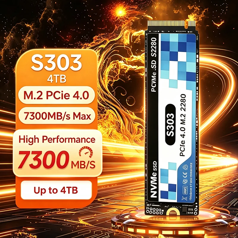 2026 Nieuwe Originele S303 M.2 - M.2 Nvme 4Tb Pcie 4.0 Ssd recensie en prijs