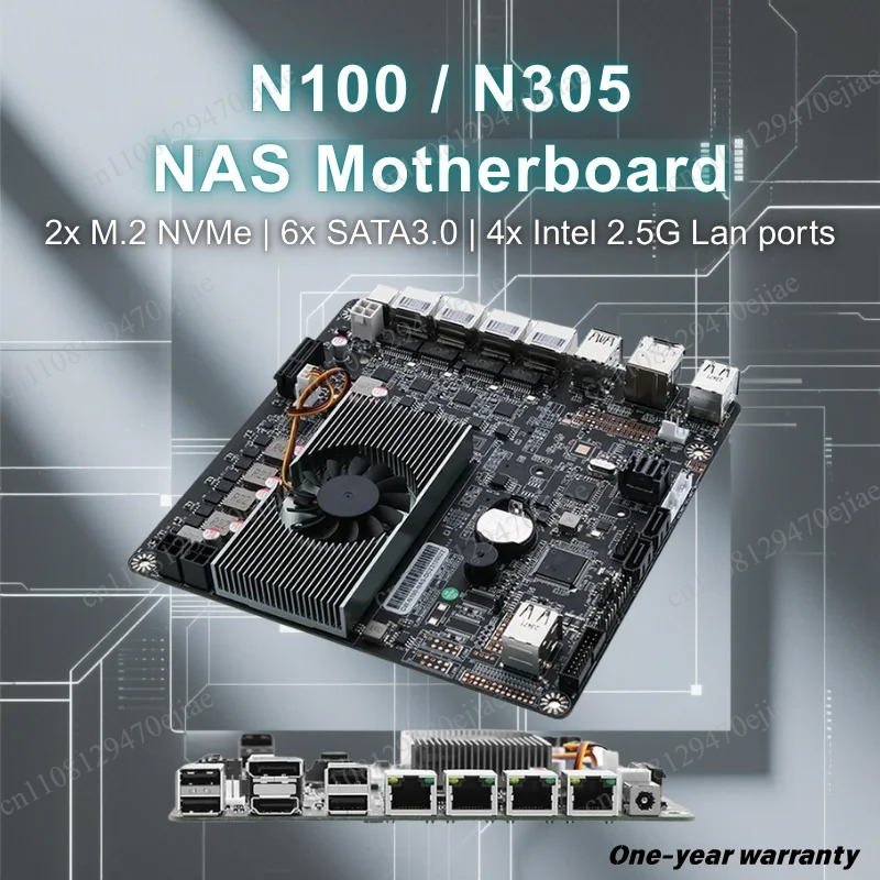 N100 6-Bay NAS-moederbord Mini - Nas Motherboard N100 6 Sata recensie en prijs