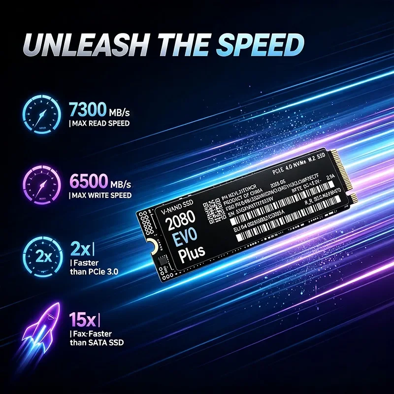 2080 EVO Plus M.2 NVMe 2280 PC - M.2 Nvme 4Tb Pcie 4.0 Ssd recensie en prijs